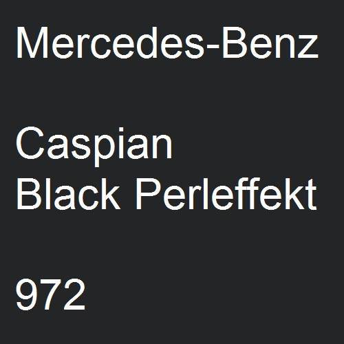 Mercedes-Benz, Caspian Black Perleffekt, 972.